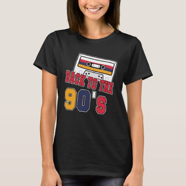 T-shirt Back To The 90s Costume Theme Party 90s Outfit Ret (Devant)