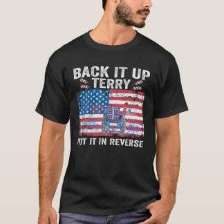 T-shirt Back Up Terry Placez-Le Dans Le Feu Inversé Gif Dr
