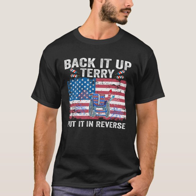 T-shirt Back Up Terry Placez-Le Dans Le Feu Inversé Gif Dr (Devant)
