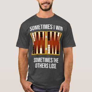 T-shirt Backgammon dire avec jacquet jeu pour backgammon