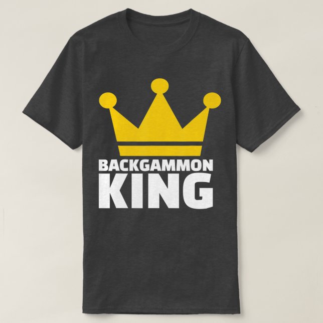 T-shirt Backgammon King  (Design devant)