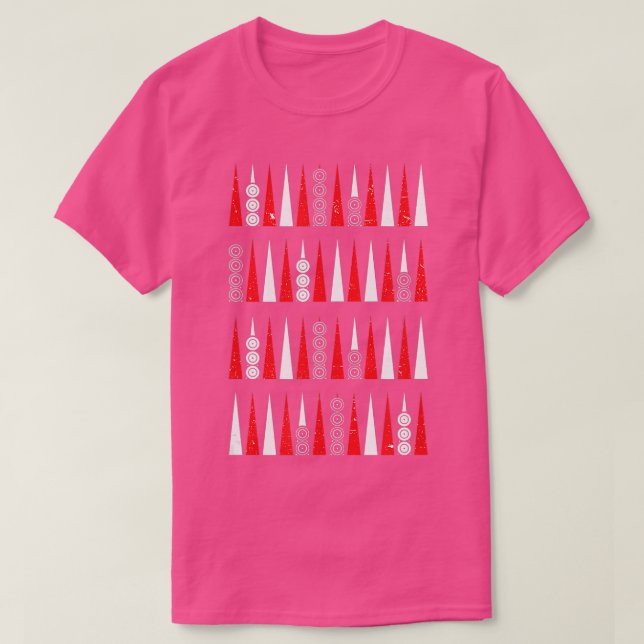 T-shirt Backgammon unique pattern backgammon player  (Design devant)