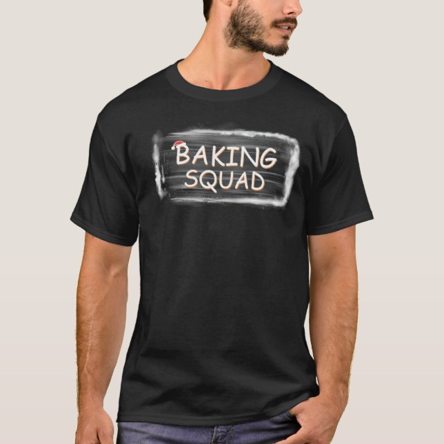 T-shirt Backing squet boulangerie de Noël drôle - (Devant)