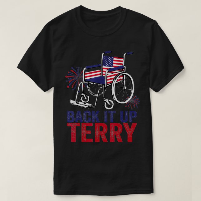 T-shirt BackItUpTerryPutItInReverseFunny4thOfJulyUsFlag (Design devant)