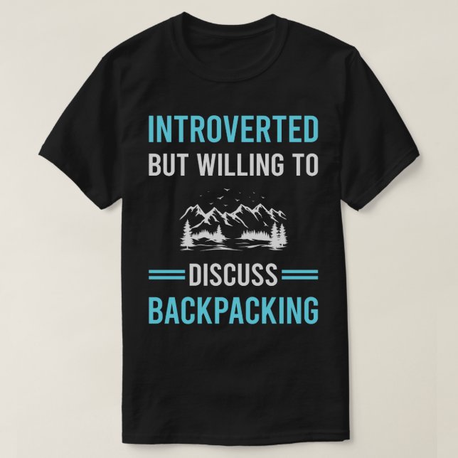 T-shirt Backpacker de sac à dos introduit (Design devant)