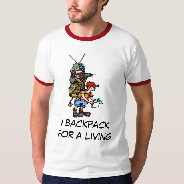 T-shirt Backpackfor I une vie - customisée (Devant)