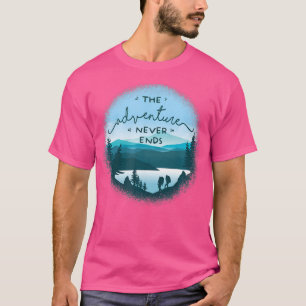 T-shirt Backpacking And Camping Adventure - Mountain Outdo