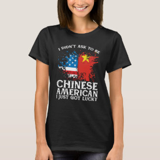 T-shirt BackprinJe n'ai pas demandé à être sino-américain,