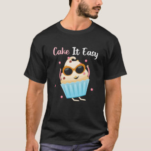 T-shirt Backprint Cake It Easy Baker et pâtisserie