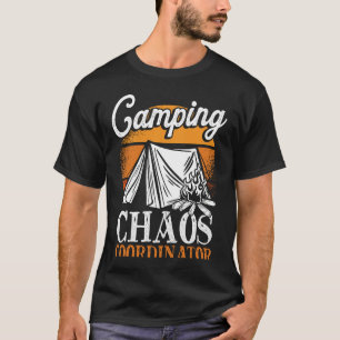 T-shirt Backprint Camping Chaos Coordonnateur Camping Camp