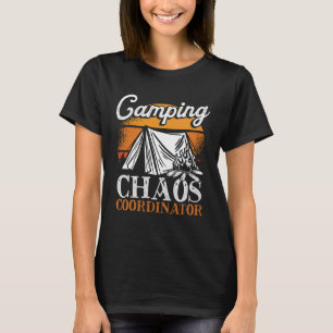 T-shirt Backprint Camping Chaos Coordonnateur Camping Camp