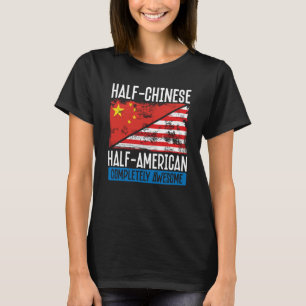 T-shirt Backprint Demi-Chinois Demi-Américain Entièrement