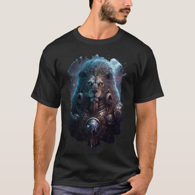 T-shirt Backprint Epic Leo le signe zodiaque de la force 2 (Devant)