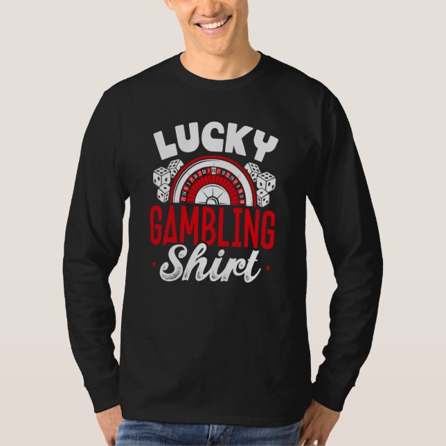 T-shirt Backprint Lucky Gambling (Devant)