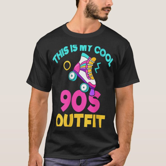 T-shirt Backprint Lustiges C'est ma tenue cool 90s Ragl (Devant)