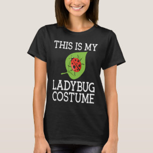T-shirt Backprint Lustiges C'est mon costume de coccinelle