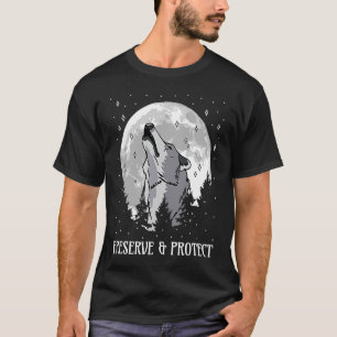 T-shirt Backprint Préserver et protéger les loups et les l