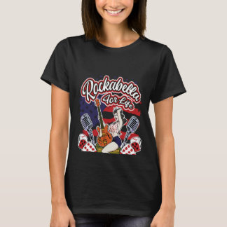 T-shirt Backprint Rockabella pour la vie Vintage Rockabill
