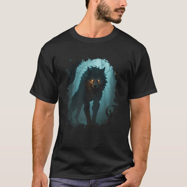 T-shirt Backprint Shadowhunters dans la forêt la plus somb (Devant)