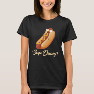 T-shirt Backprint Sup Dawg Hot Dog