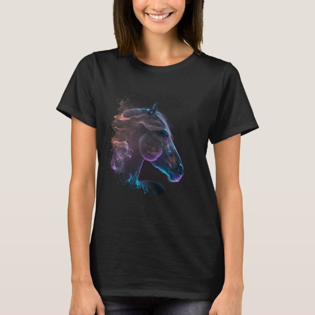 T-shirt Backprint The mystical rainbow horse an adventure  (Devant)