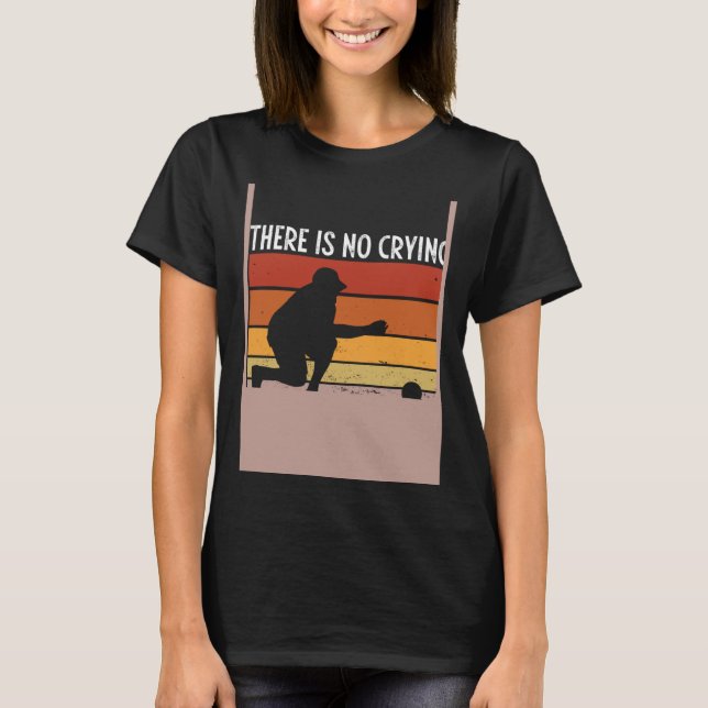 T-shirt Backprint There S No Crying In Bocce Ball (Devant)