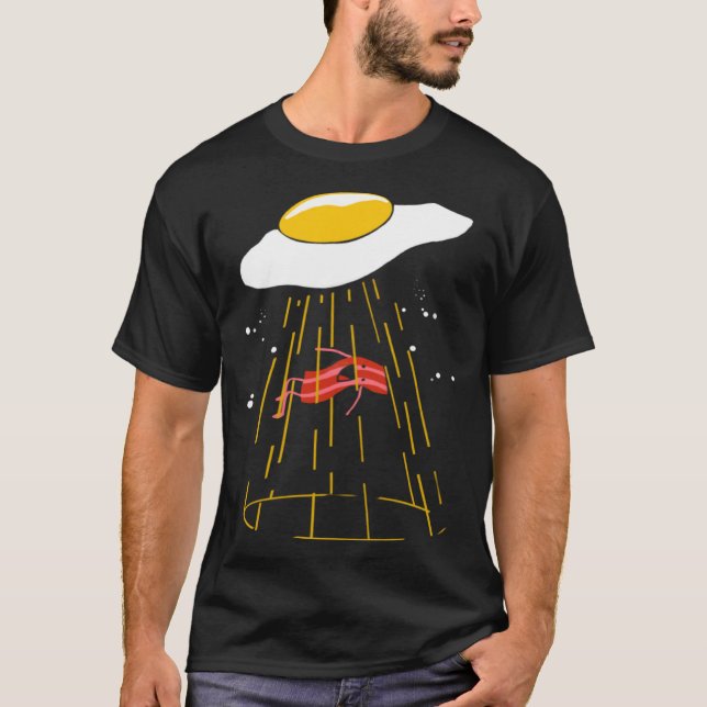 T-shirt Bacon and Eggs  Alien Kids Egg Crispy (Devant)