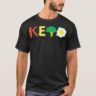 T-shirt Bacon Fromage Brocoli Oeuf Keto Diet Kétose