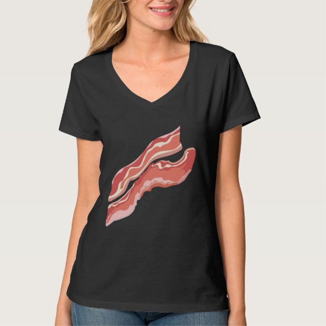 T-shirt Bacon Halloween Breakfast Matching Couples Costume (Devant)