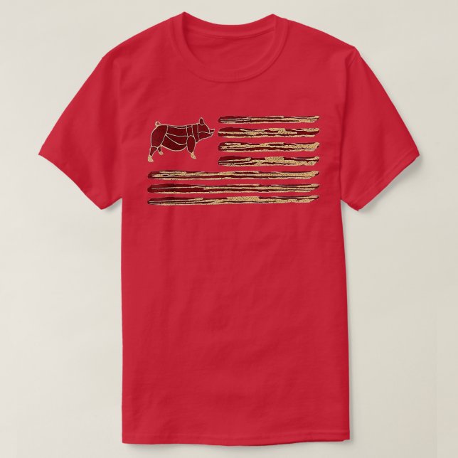 T-shirt Bacon Indicateur Cochon Vintage (Design devant)