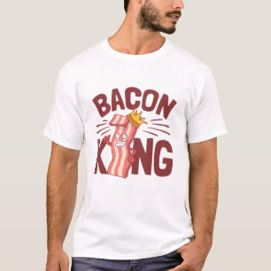 T-shirt Bacon King Meat Lover Cadeaux pour Hommes Garçon