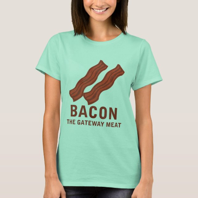 T-shirt Bacon, La Viande De Porte (Devant)