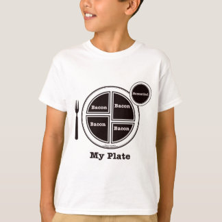 T-shirt Bacon ma plaque