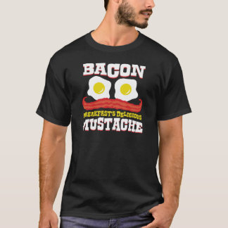 T-shirt Bacon Mustache