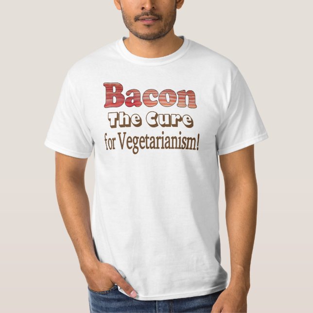 T-shirt Bacon végétarien (Devant)