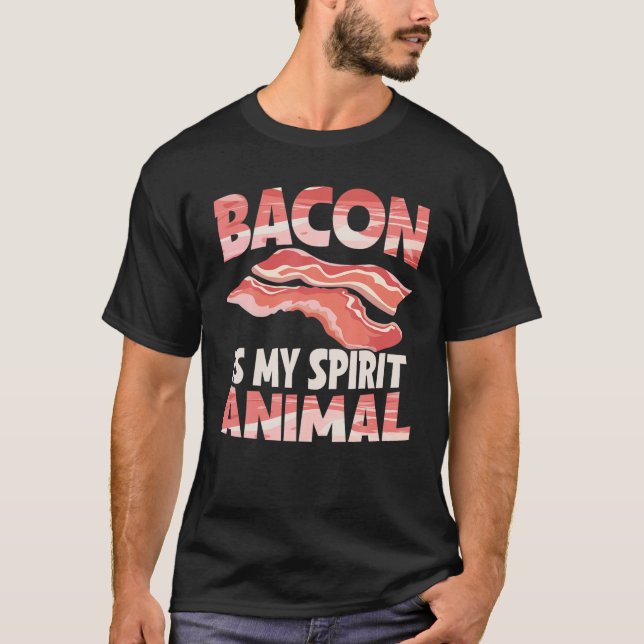 T-shirt Bacon Viande Fumer BBQ Grill Lover Pit Master Fume (Devant)