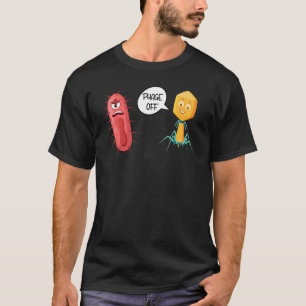 T-shirt Bactériophage drôle de phase 2