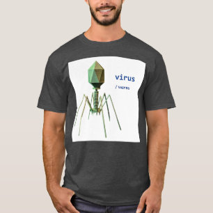 T-shirt bactériophage Mon virus favori