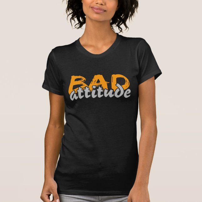 T-shirt BAD ATTITUDE chemise - choisir style & couleur (Devant)
