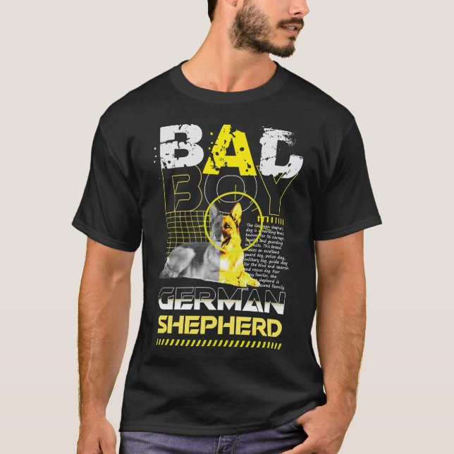 T-shirt Bad Boy German Shepherd (Devant)