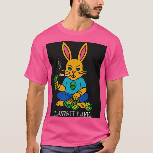 T-shirt Bad Bunny x Lavish Life Graphic Tee (Devant)