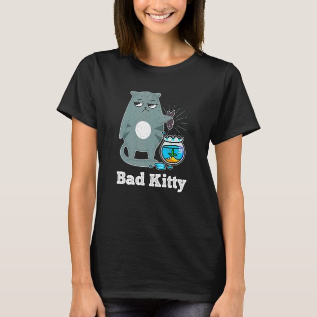 T-shirt Bad Cats  Cat Mom Dad Inappropriate Cat (Devant)
