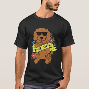 T-shirt Bad Chien Tattoo Er Chien Espagnol