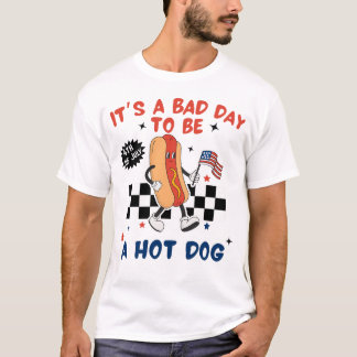 T-shirt Bad Day to Be Hot Dog Funny 4 juillet Chemise