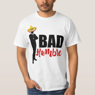 T-shirt Bad Hombre Silhouette et Sombrero