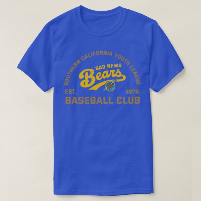 T-shirt Bad News Bears les années 70 Ventilateur de baseba (Design devant)