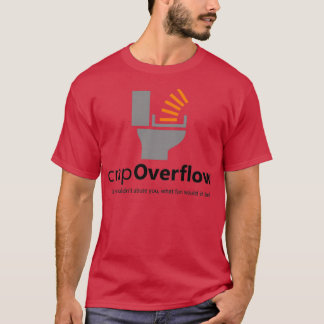 T-shirt Bad Stack Overflow foncé sur la lumière