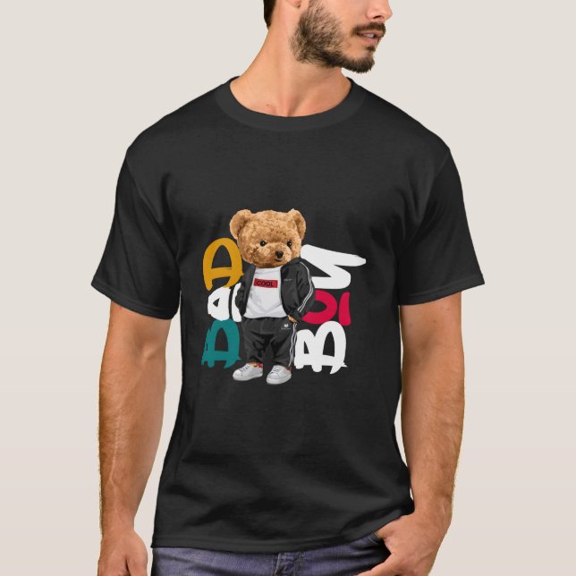 T-shirt Bad Teddy Bear Style Fun (Devant)