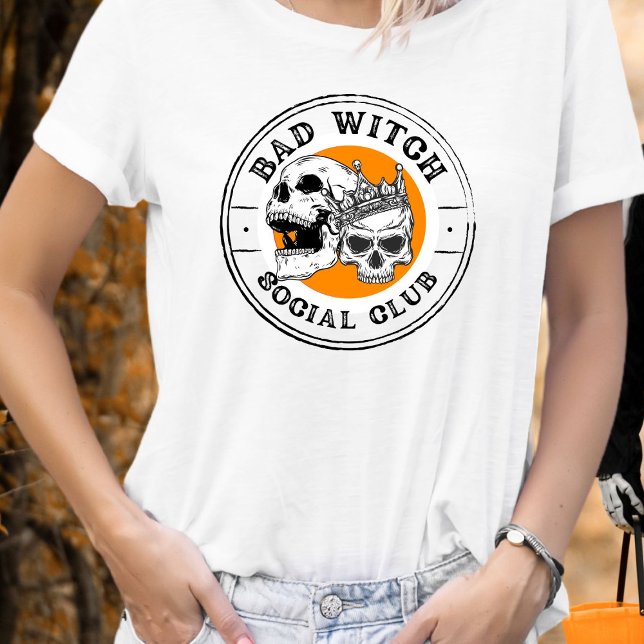 T-shirt Bad Witch Social Club - Halloween Skeleton (Créateur téléchargé)