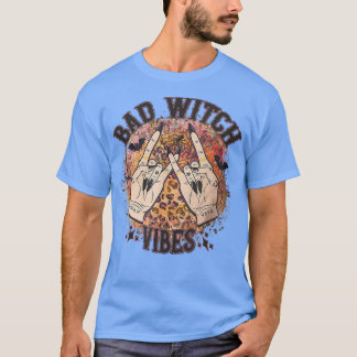 T-shirt Bad Witch Vibes Leopard funny halloween